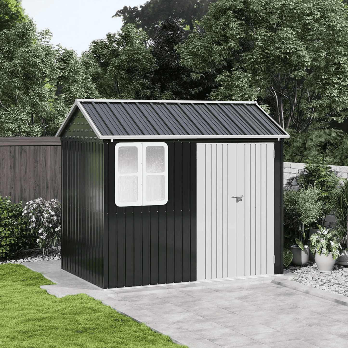 Cottage Style Window Garden Shed - Storage