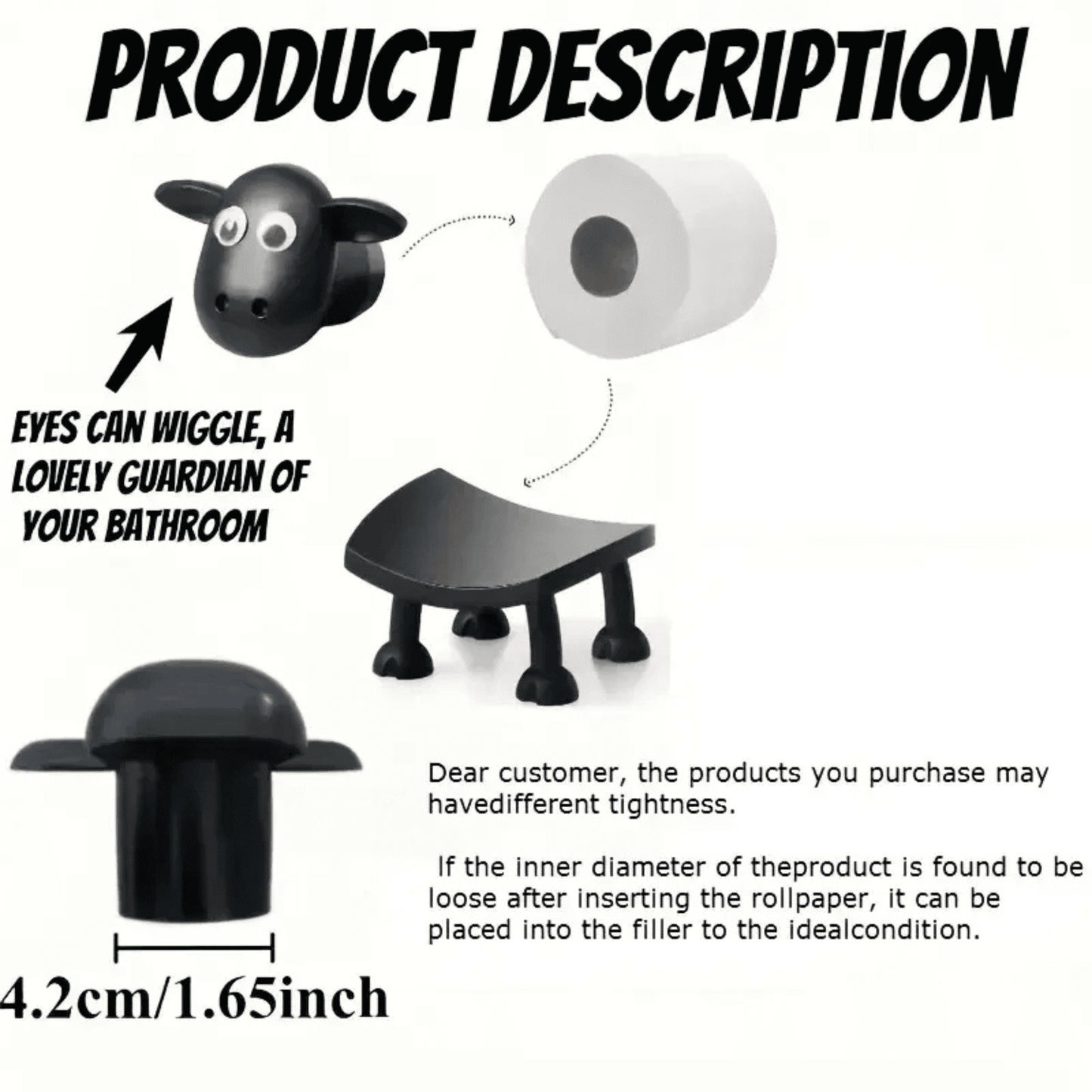 Sheep Toilet Roll Holder