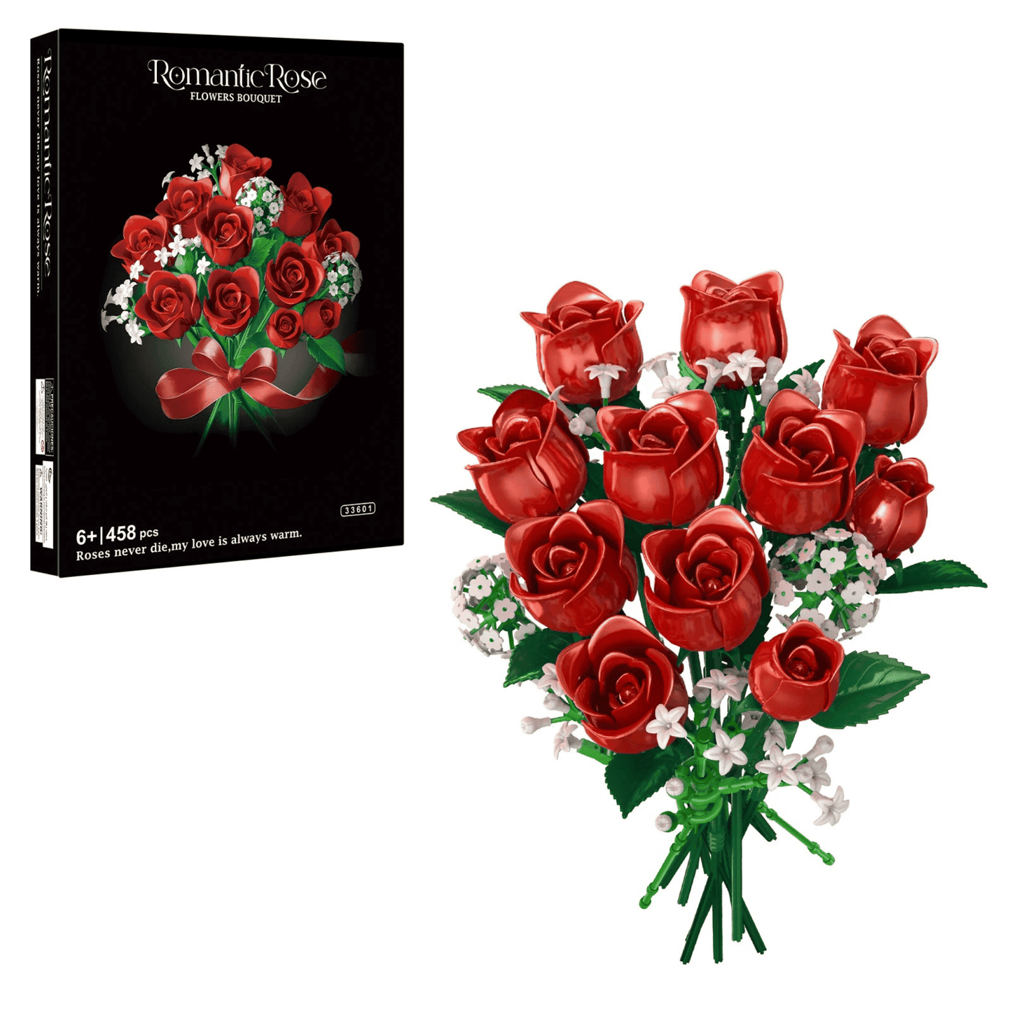 Flowers Blocks - Red Roses