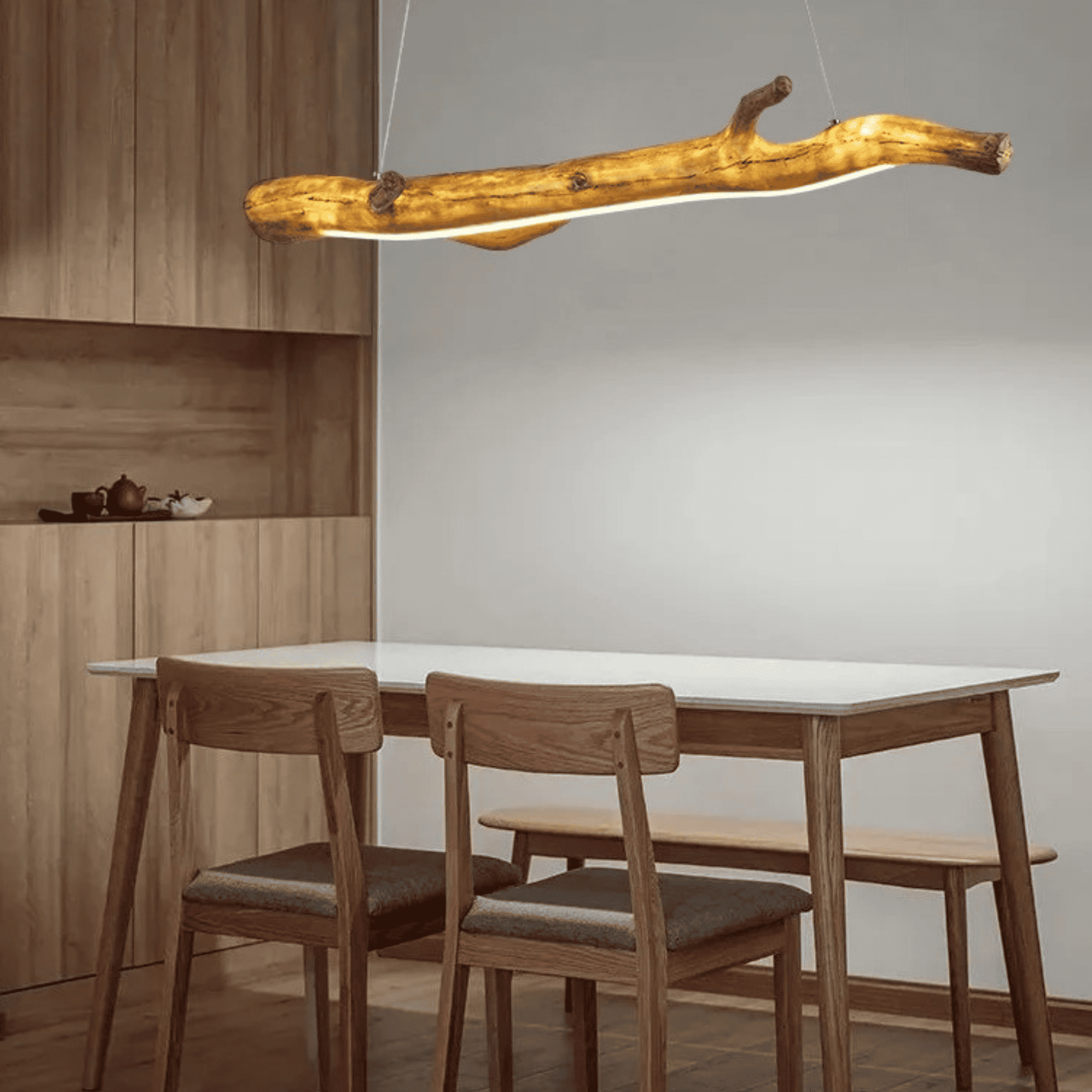 The Vintage Resin Tree Branch Chandelier - Designer Wood Tea House